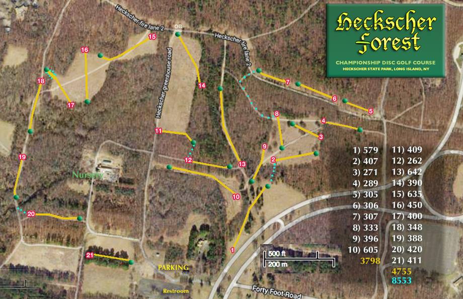 Heckscher State Park Forest Disc Golf Course Professional Disc Golf